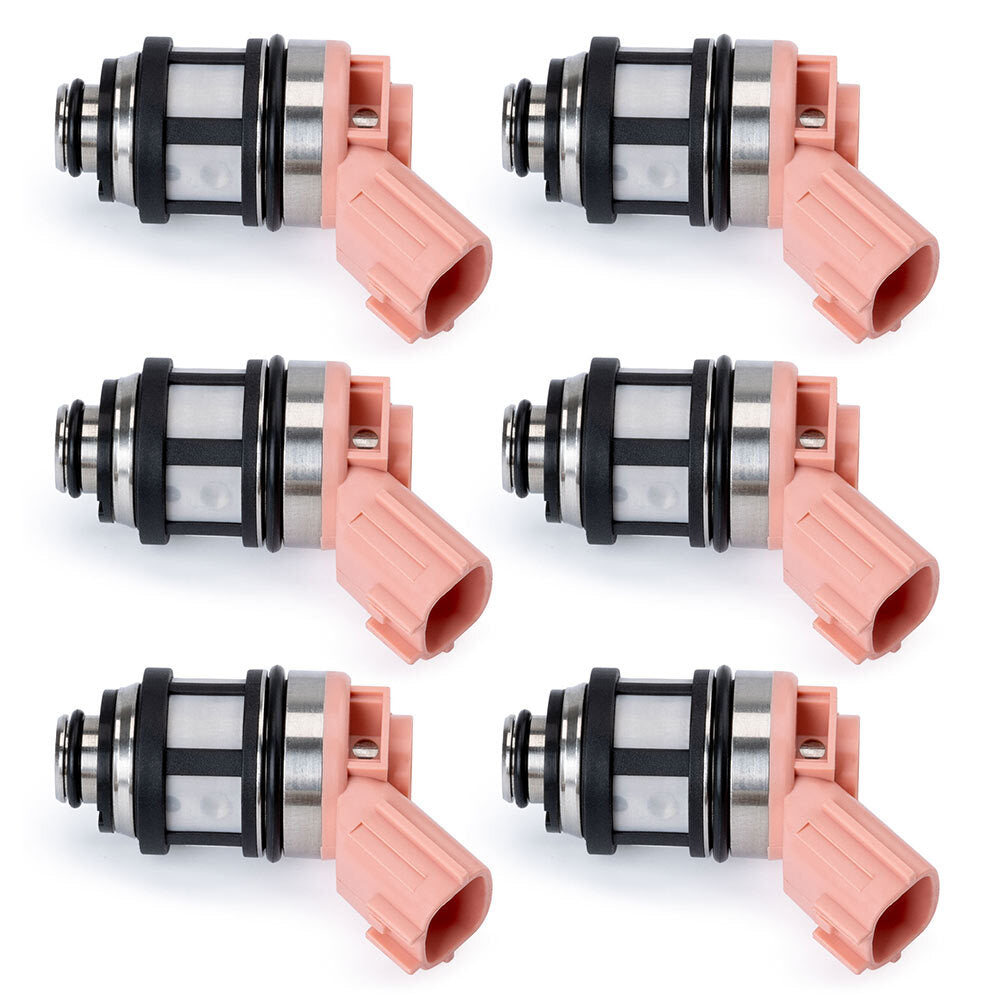 6Pcs Fuel Flow Injector 166001800 for Nissan 1999 2000-2004 Frontier Xterra 3.3L