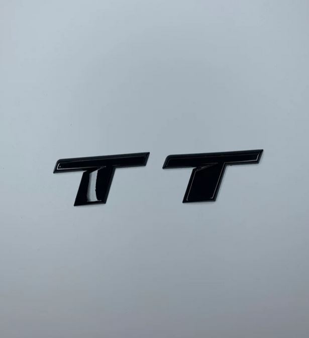 Suitable for Audi TT MK1 rear badge boot Trunk badge decal sticker in glossy black