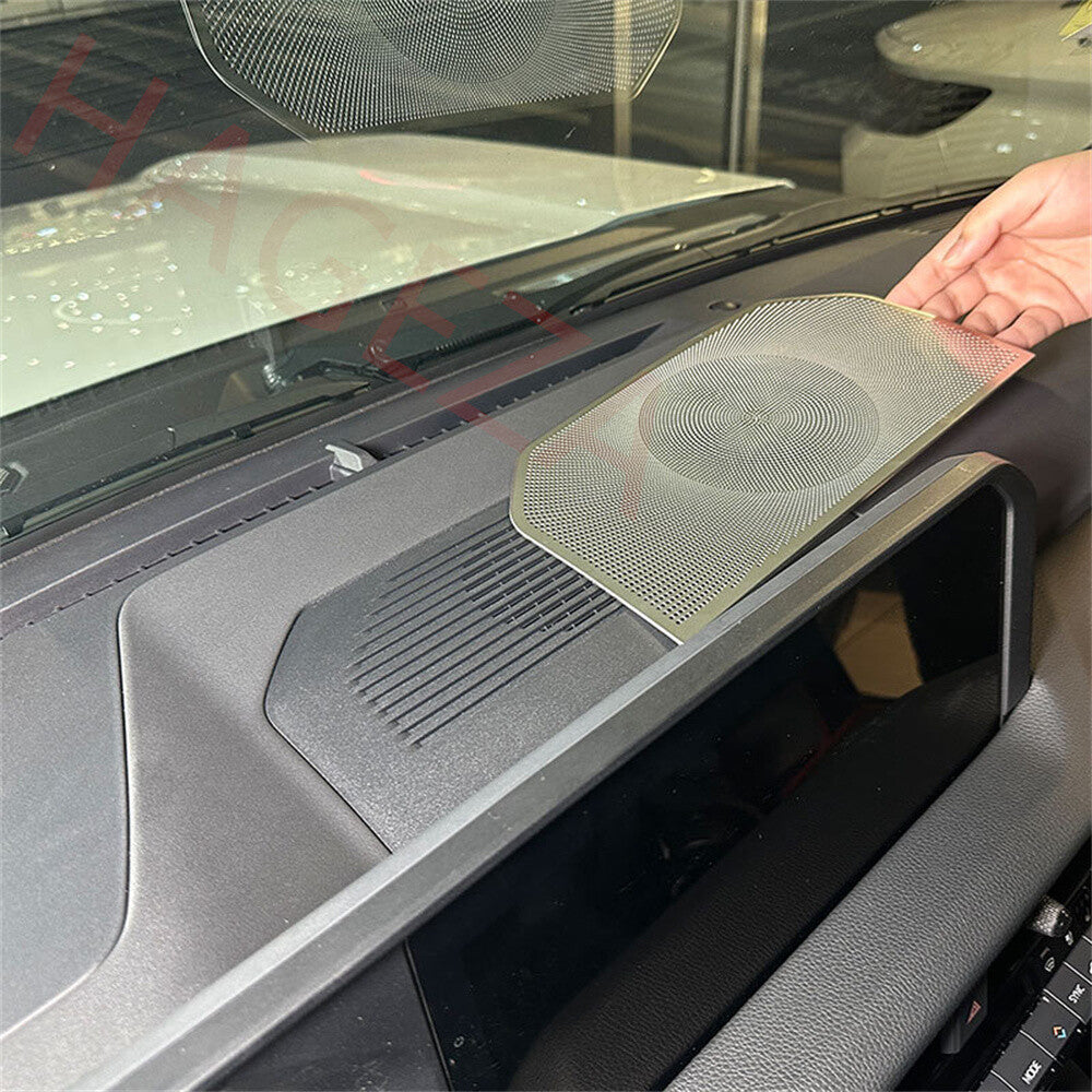 Steel Silver Car Dashboard Speaker Net Cover For Toyot@ for Land Cruiser LC250 2024+