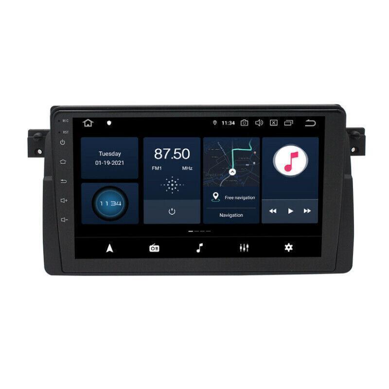 9 Android DSP Carplay Car Stereo MP5 Player AM FM GPS Fit for BMW E46 1998-2005