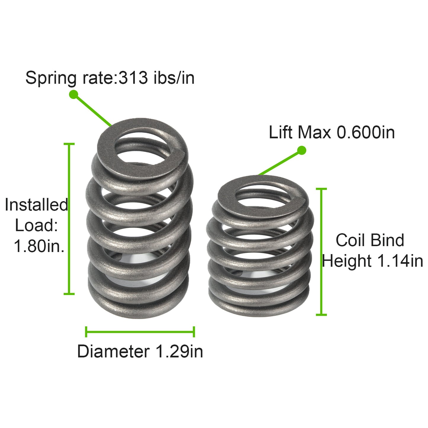 Compatible with LS1 4.8 5.3 5.7 6.0 6.2 LS +7.400 Sloppy Mechanics Stage 2 Cam Lifters Kit
