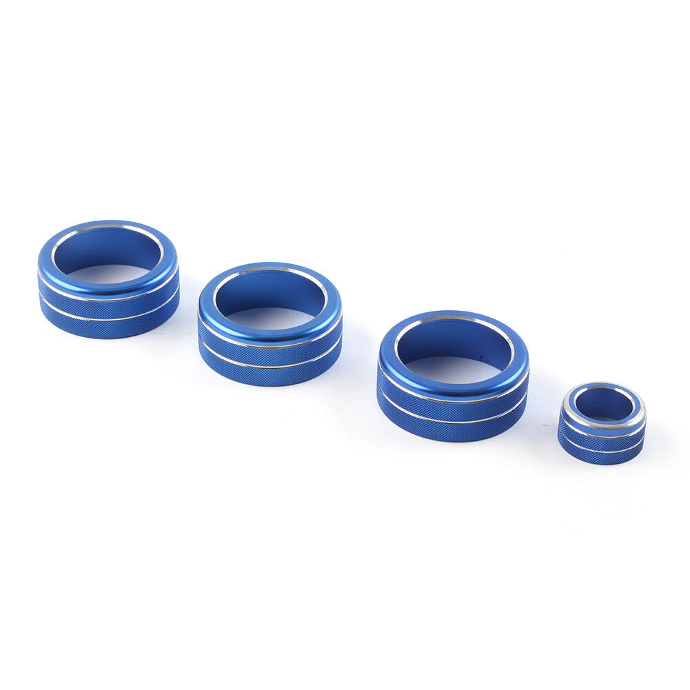 4pcs Console AC Climate Control Knob Ring Cover Fit for Honda for Civic 11th 2022+ Blue