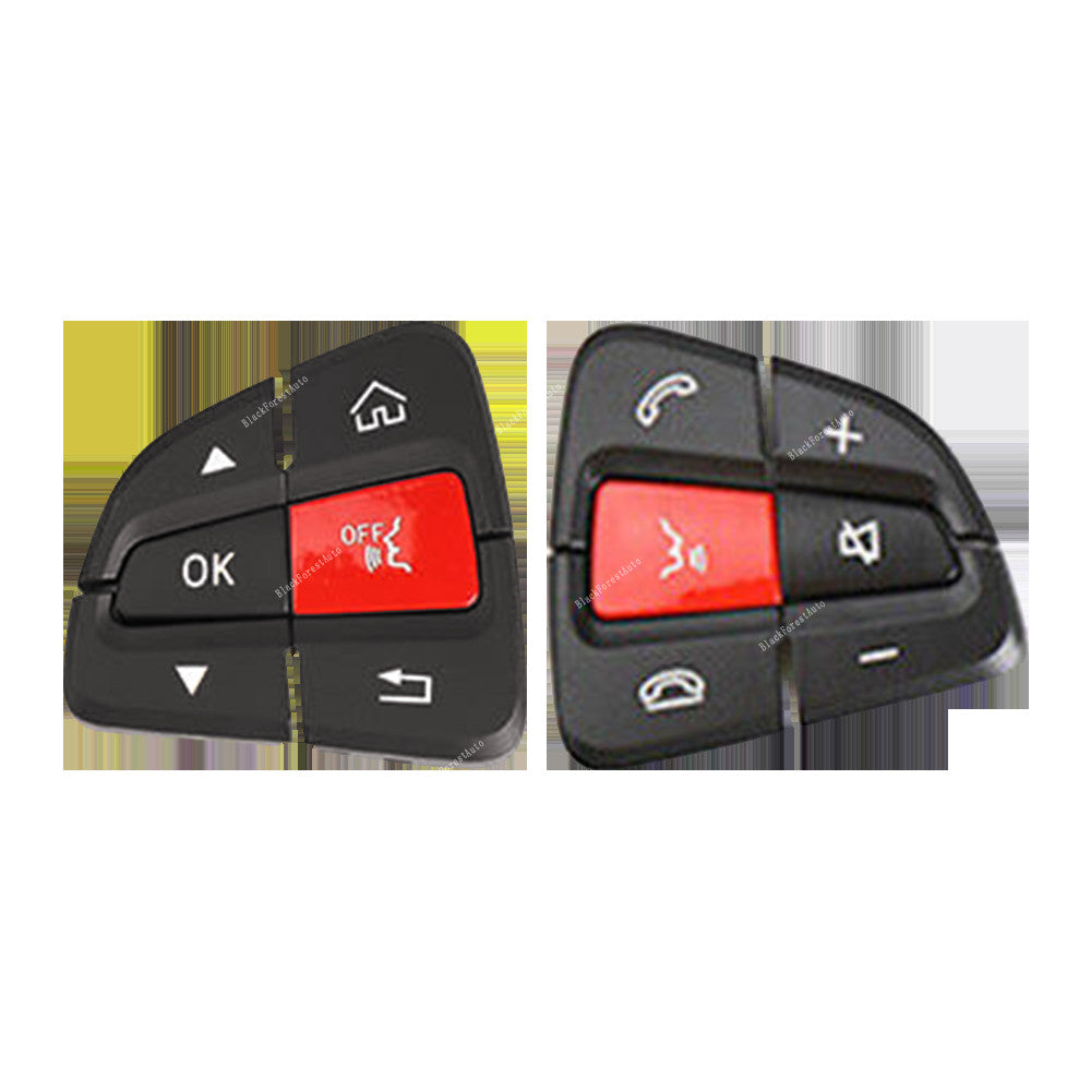 Pair Auto ABS Steering Wheel Switch Button Cover Repair Kit for Benz GLC LHRH Q