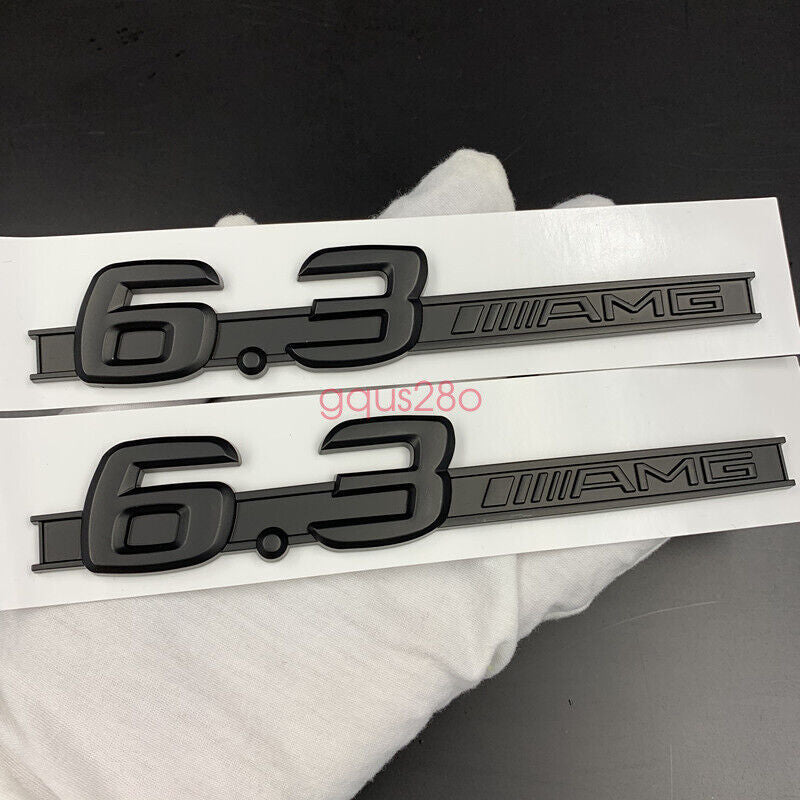 Matte Black CLS63 AMG 6.3 AMG Lettering Trunk Embl Badge Sticker for Mercedes-Benz