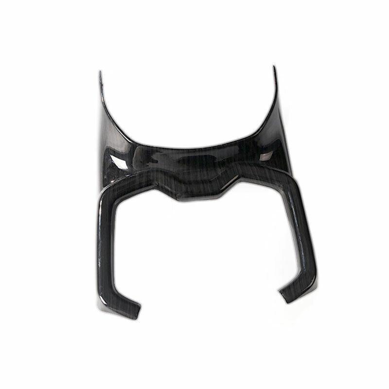 Black Wood Grain Middle Console Drinking Glass Trim 1X for Toyota RAV4 2019-2023