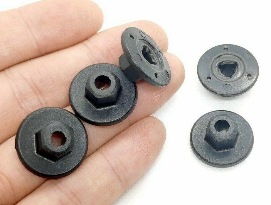 07147169847 10 Pcs10 mm Hex Head Plastic Self-Threading Nut Clips for BMW