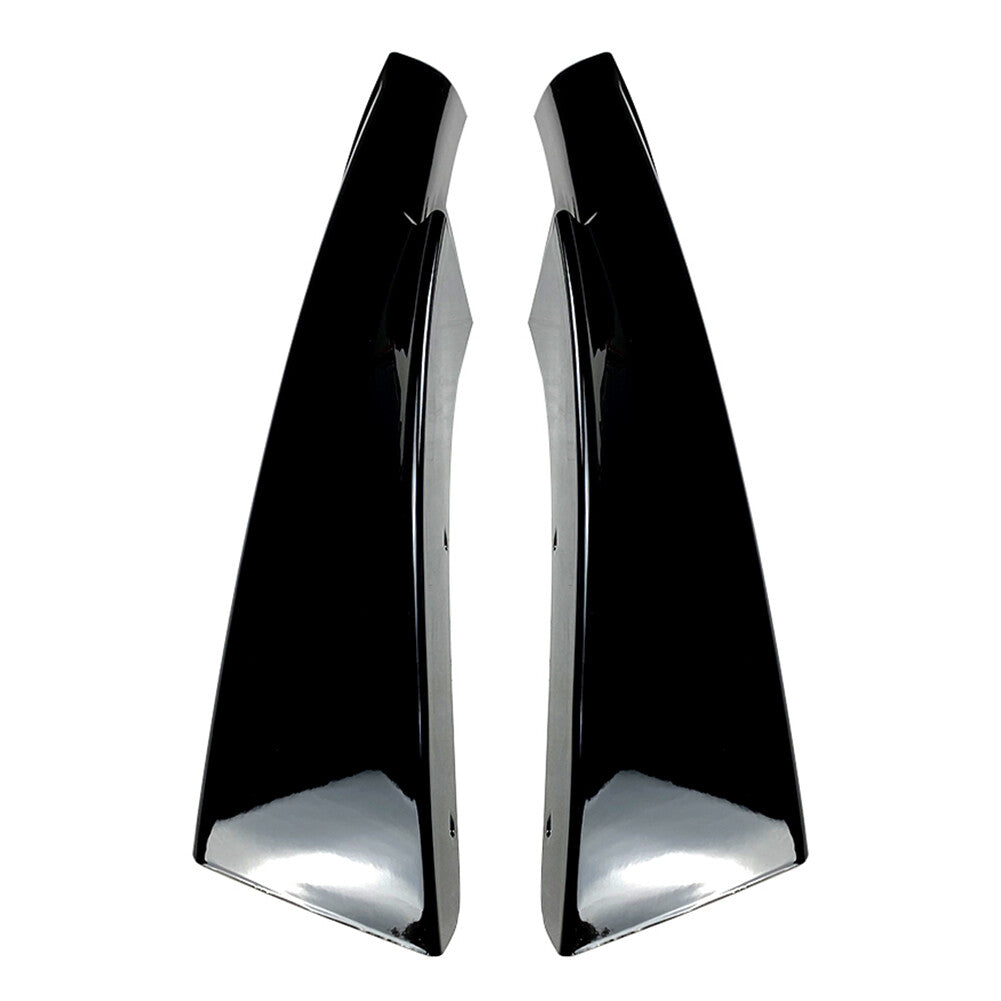 Glossy Black Front Bumper Lip Corner Splitters for BMW E90 E91 LCI M-Tech 09-13 Q