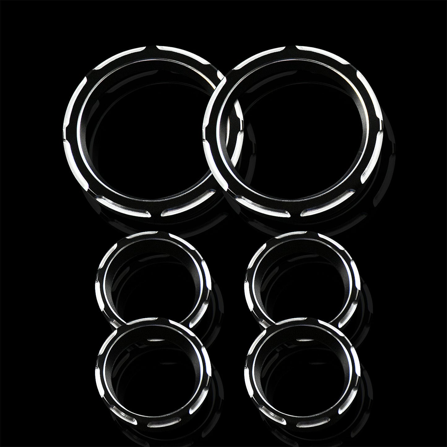 2 Gauge 4 Speedometer Burst Bezel Fit for Harley Electra Street Glide 96-13