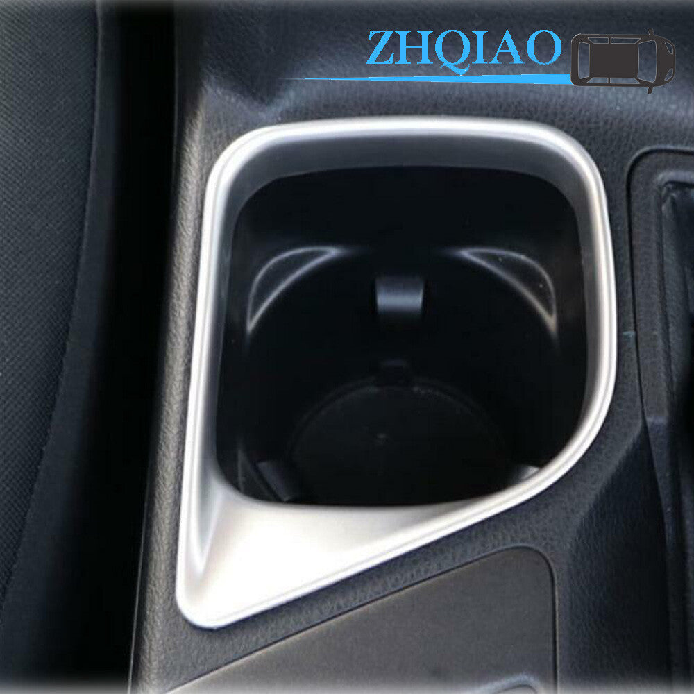 Interior Cup Holder Water Bottle Frame Cover Trim Fit for Toyota RAV4 2016-2018