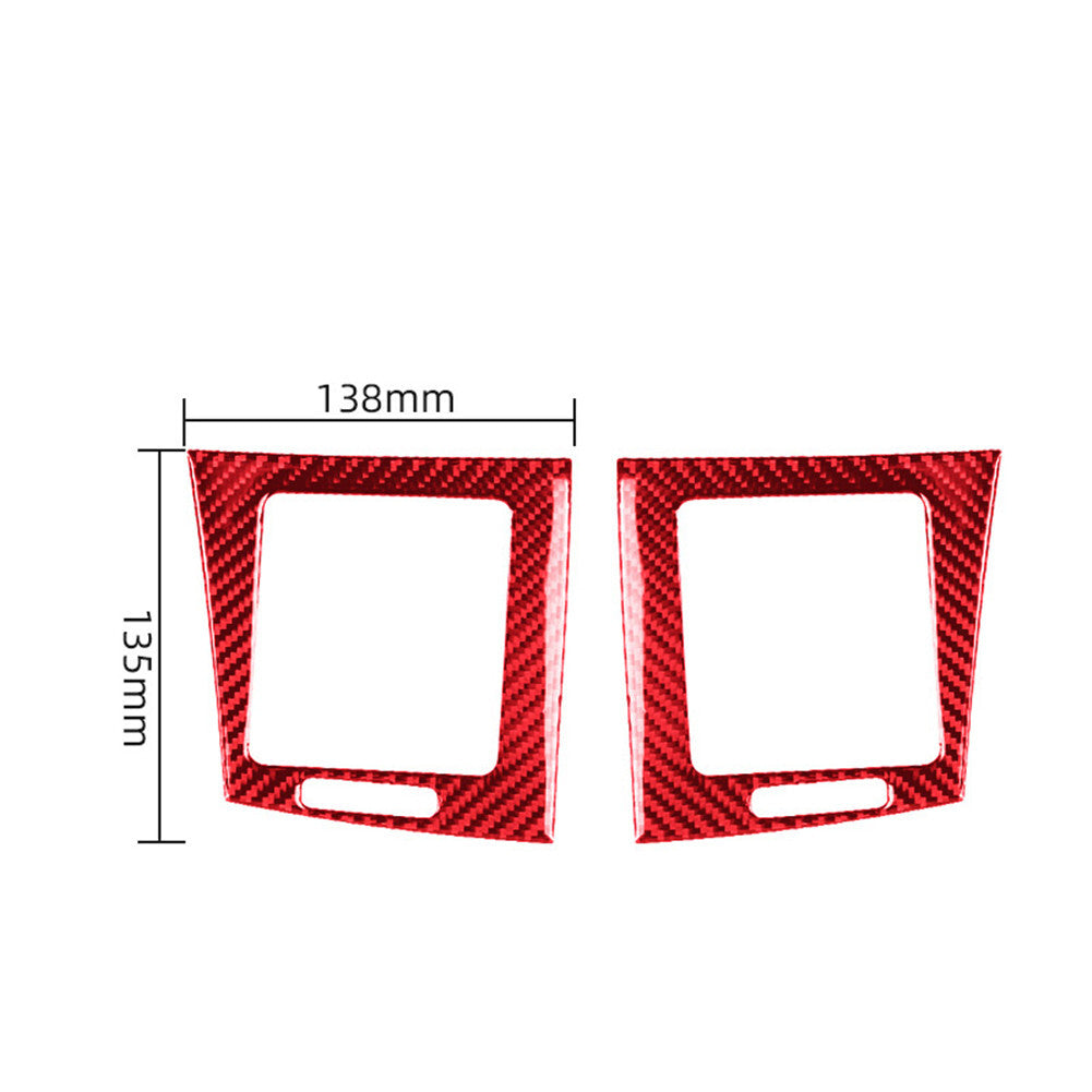 Central Control Vent Trim Cover Carbon Fiber For Highlander 2008-2013 v