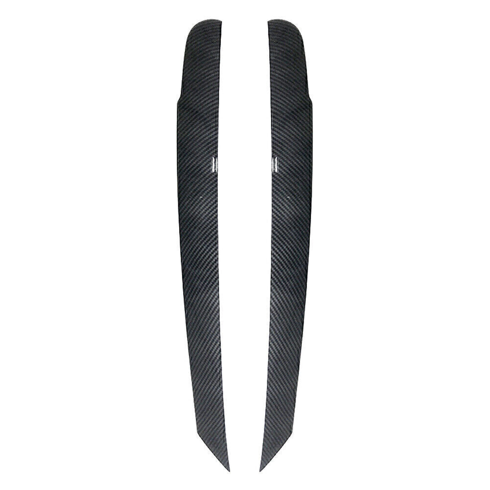 Front Headlight Eyelid Trim Cover for 2011 - 2015 for Volkswagen Touran Carbon Fiber