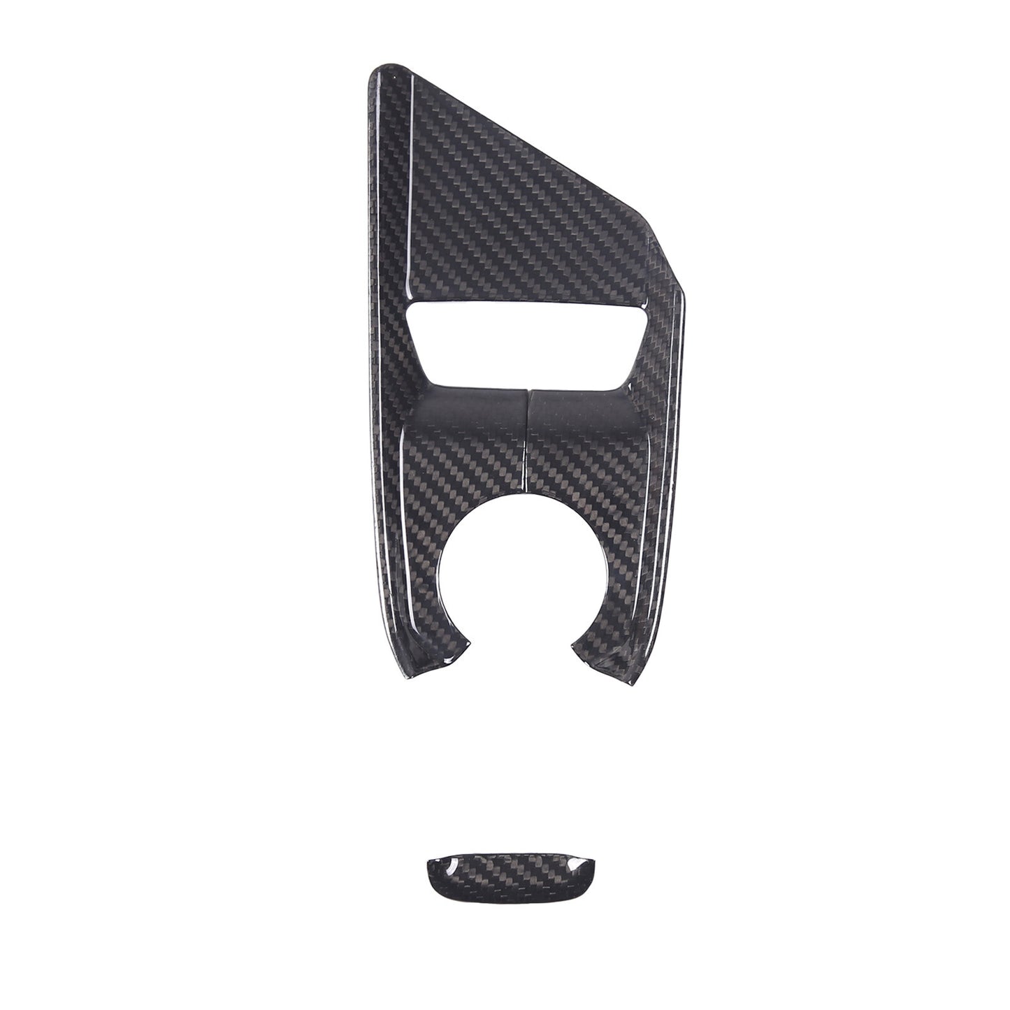 Carbon Fiber Steering Wheel Badge Cover Trim for Corvette C8 2020 - 2023- v
