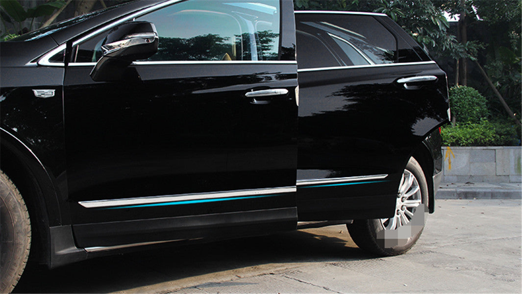 for Cadillac XT5 2017-24 Chrome Steel Side Door Body Guard Molding Cover Trim 4X