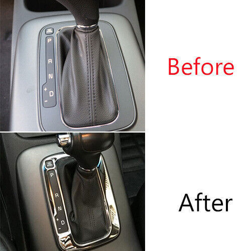 Central Console Gear Shift Frame Trim 1 for Kia K3 Forte 2014-2016 Chrome Steel