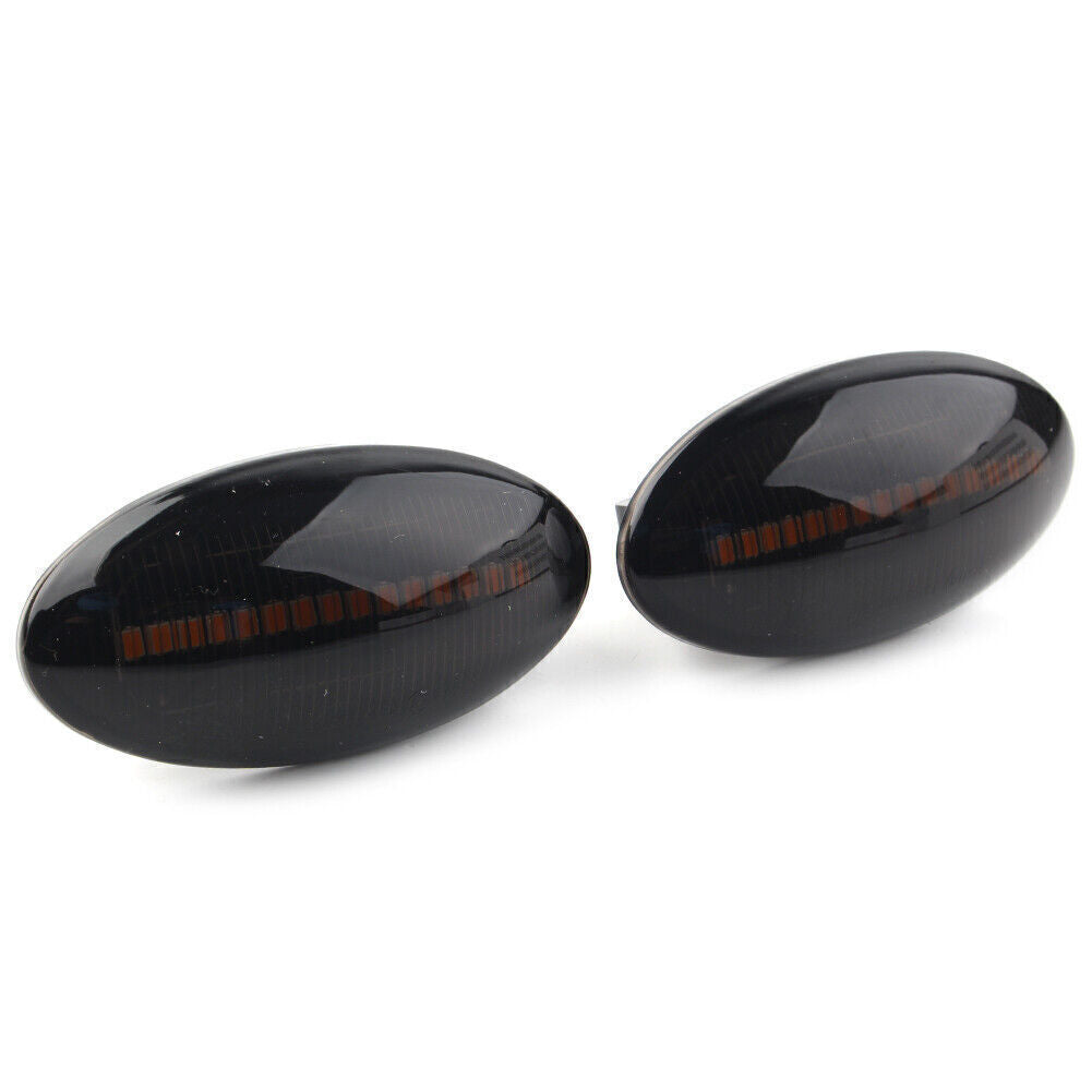 LED Sequential Dynamic Side Marker Turn Signal Blinker Light Black for Suzuki US