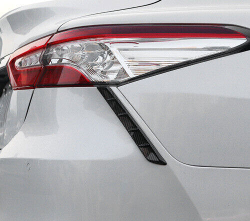 Carbon Fiber Tail Light Rear Lamp Lower Strip Trims for Toyota for Camry 2018-2023
