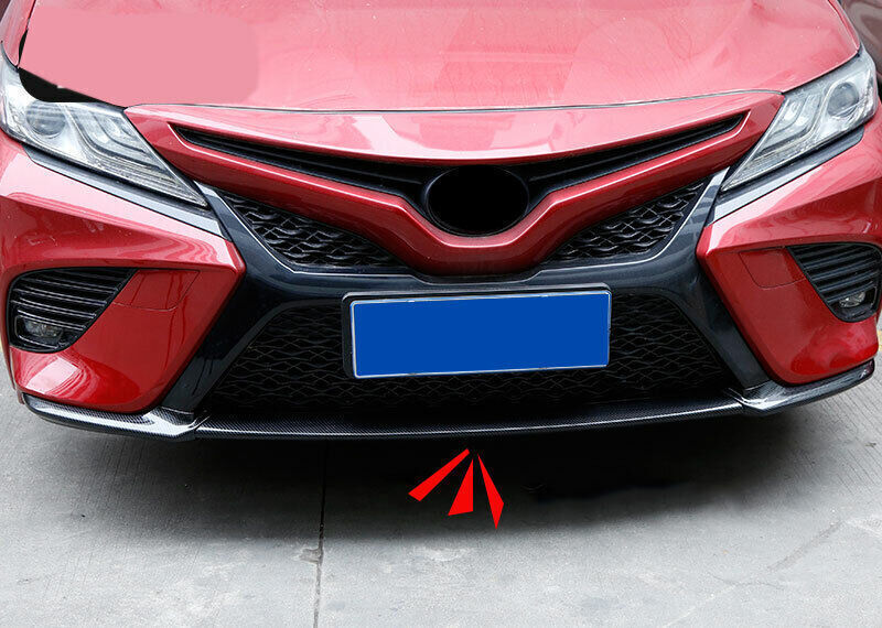 3Carbon Fiber ABS Front Bumper Bottom Guard Cover for Toyota for Camry 18-20 SE XSE