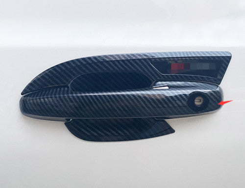 ABS Glossy Black Exterior C-Pillar Rear Cover Trim 2pc For RAV4 2019-2022 v