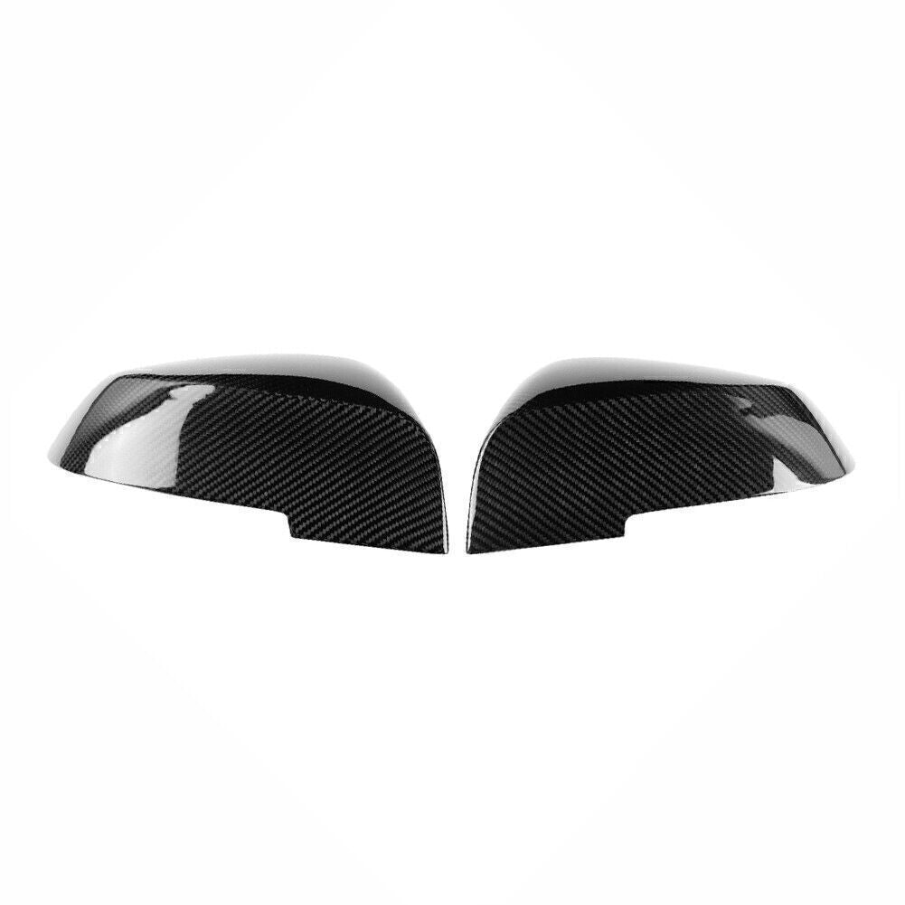 for BMW E84 F20 F22 F30 F32 Black Carbon Fiber Side Mirror Covers