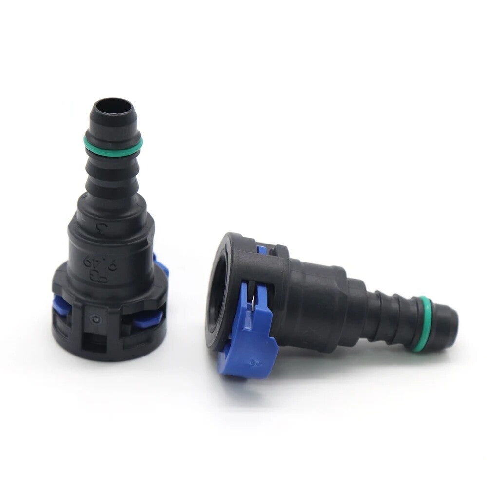 2PCS 9.49mm ID8 10x8 180¡ã New Fuel Line Hose Pipe Quick Release Female Connector Q