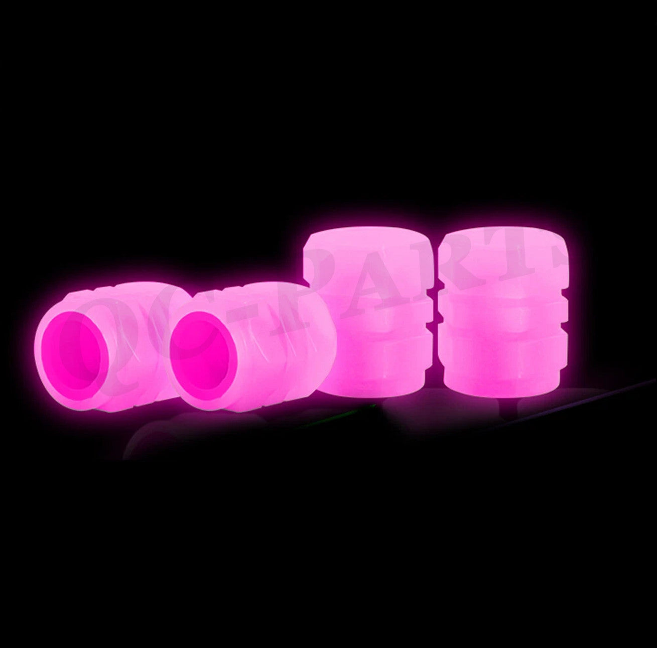 4X Fluorescent Car Tire Valve Caps Luminous Tire Valve Stem Cap Accessories Q