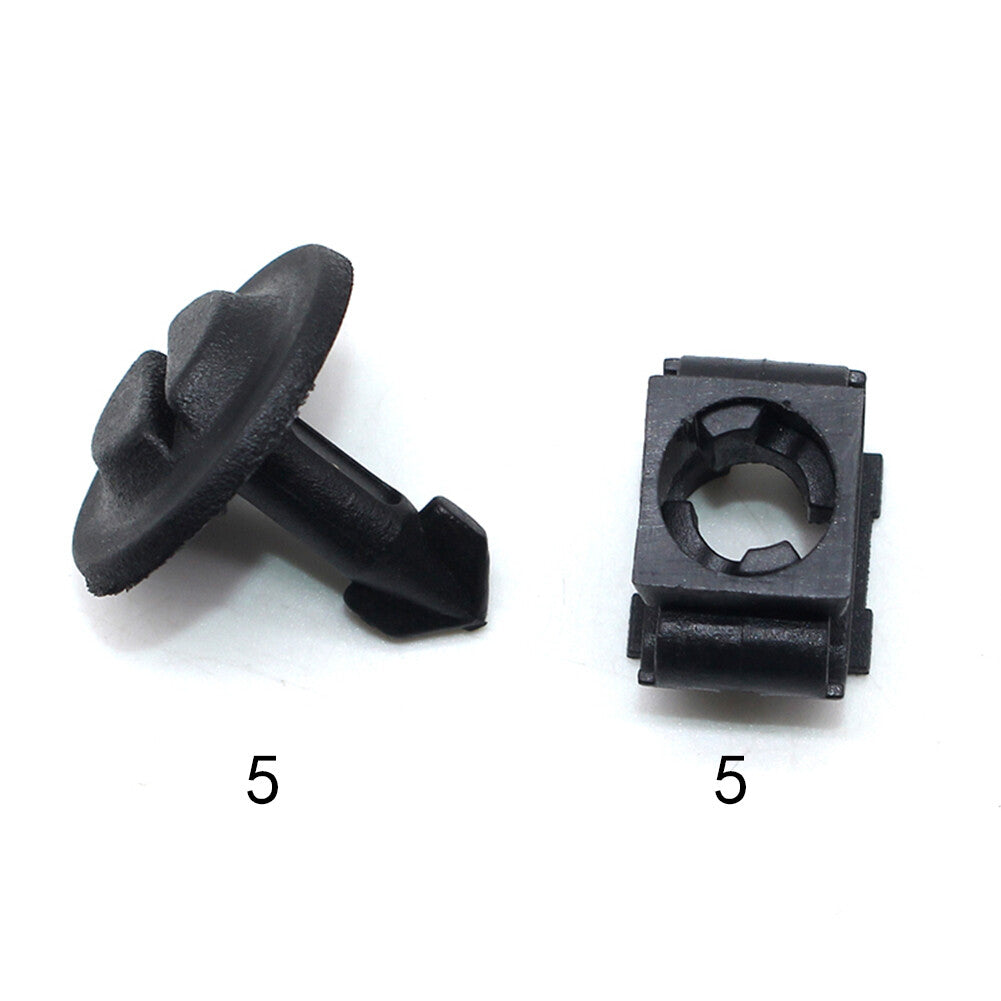 5 Car Under Engine Undertray Shield Cover Lower Guard Panel Clips for VW for Audi
