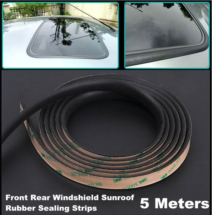 Sound insulation of rubber sealing strips for car windshields, triangular windows, and sunroofs. n