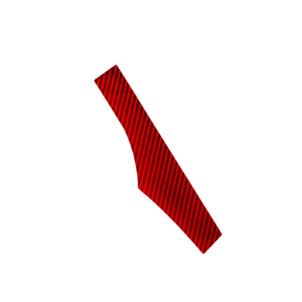 Red Carbon Fiber Engine Start Button Panel Sticker Trim for Audi Q5 2018-2021 v