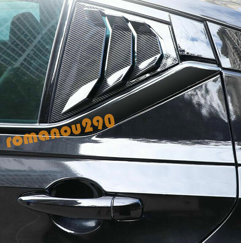 4 for Nissan Altima 2019-24 Black Stainless Car Window Bottom Trim Strip Cover