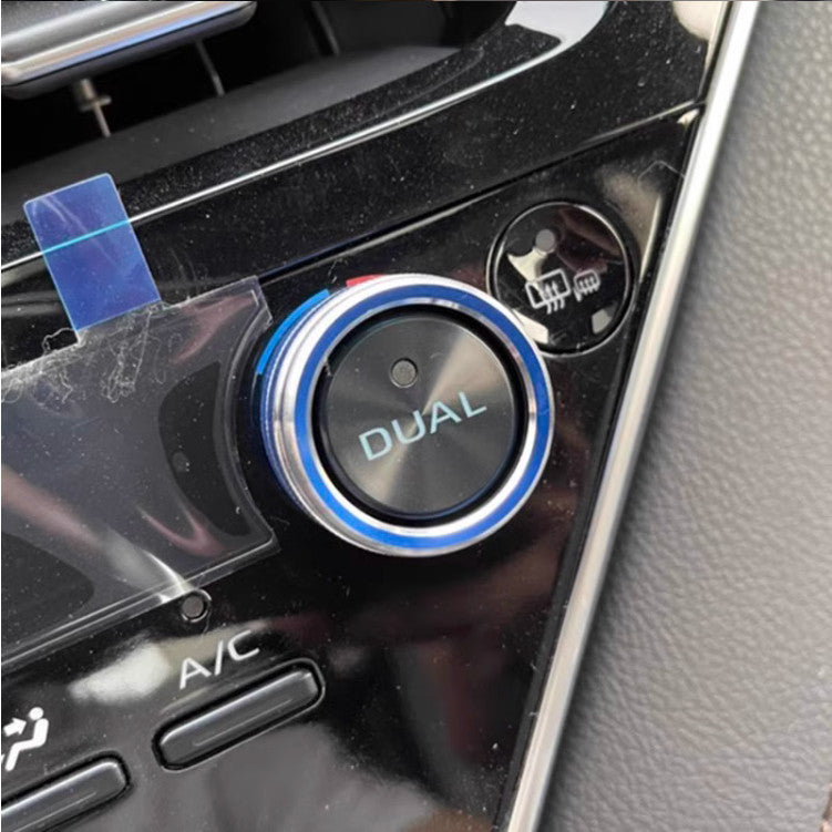 Blue Console Air Condition Adjust knob Ring Cover for Toyota for Camry 2018-2024