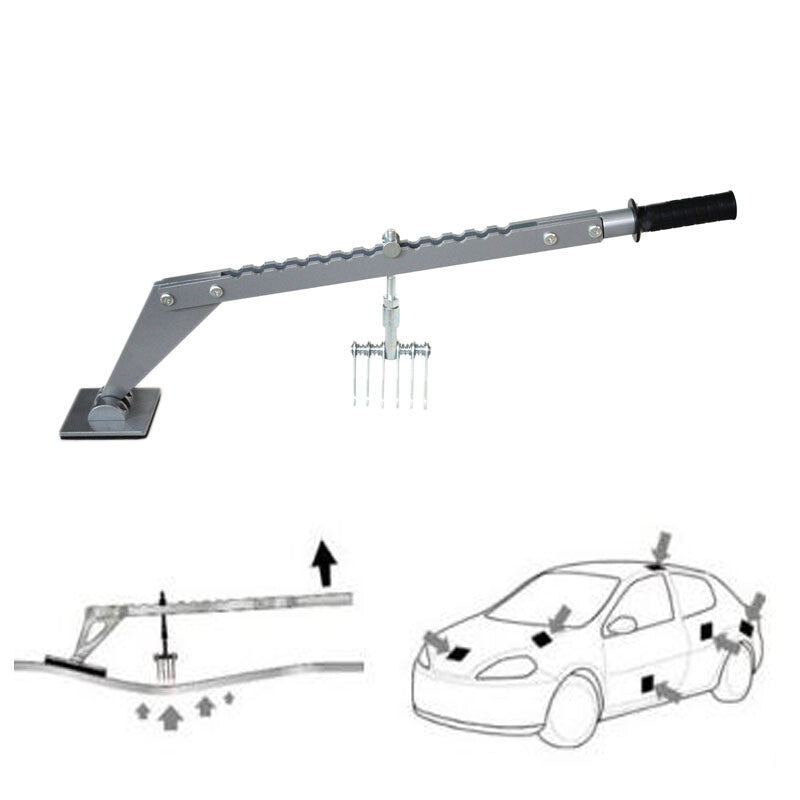 Car Dent Removal Tools,Portable Multi Hook Pull Up Bar, Single Leg Leveling Bar v