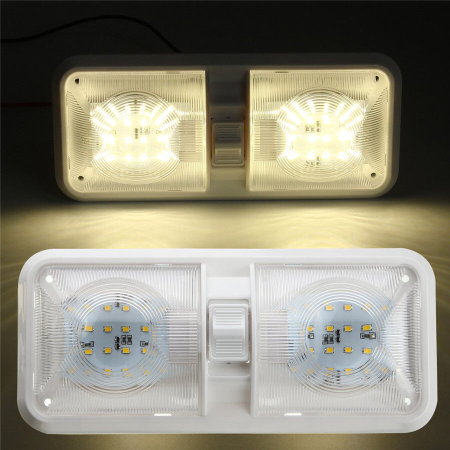 Car Double Dome Light Interior Lighting Lamp Energy Efficiency Built Accessories