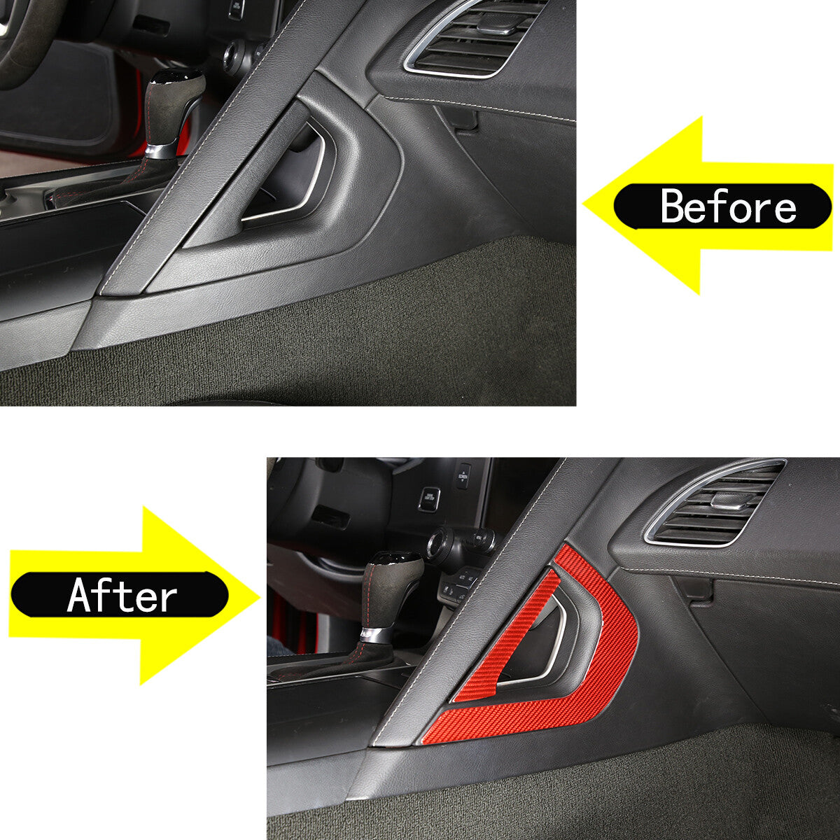 Alloy Center Gear Shift Selector Button Decal Protective Cover for Jaguar XF 12-15 Silver- v
