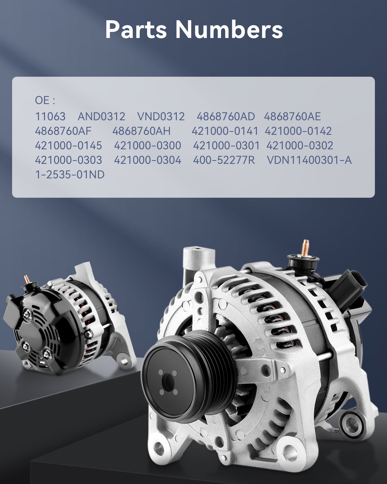 New Alternator 145Amp Fit for 2004-2006 for Chrysler for Pacifica Base Sport Utility