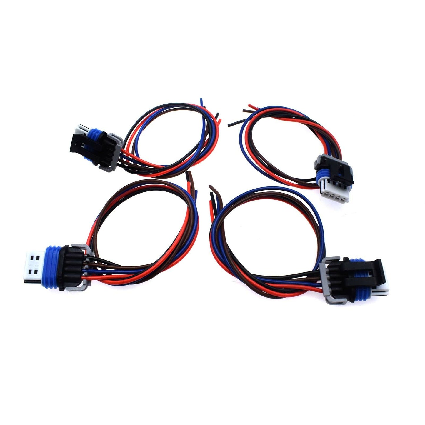 4-Pack Ignition Coil Connector Wiring Harness for Silverado for GMC for Sierra - v