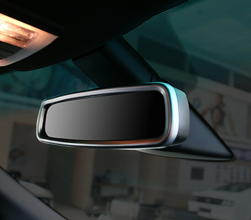 for Ford Explorer 2013-2019 Silver Car Interior Rearview Mirror Decor Frame Trim