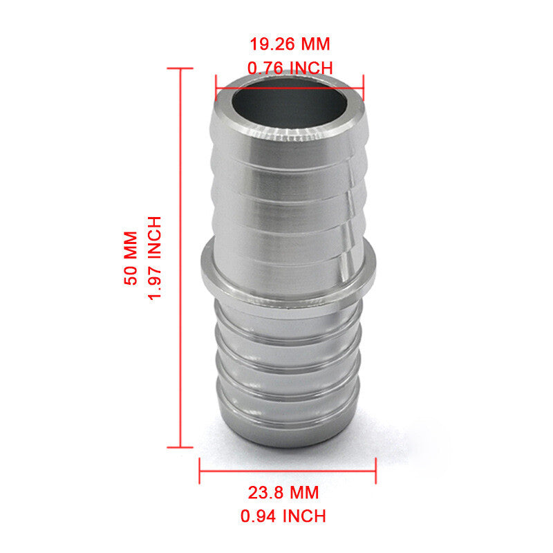 3/4 inch Hose Barb Splice Coupler Reducer Radiator Repair Mend Fitting Adapter