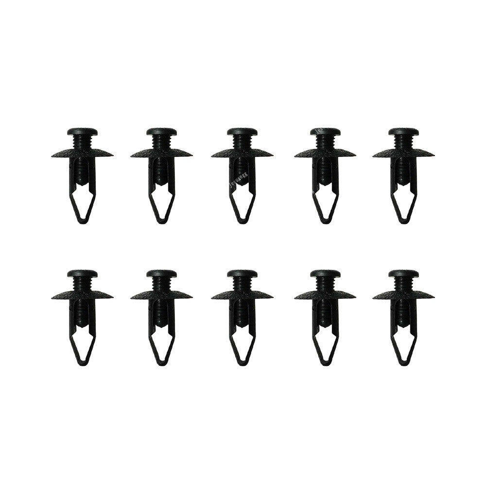 Set of 10 Fender Liner Wheel Well Clips Black Fits for Nissan 63854-01A00