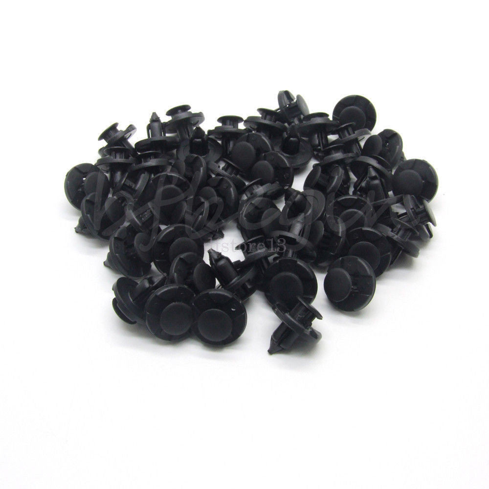 100x Automotive Rivet Mudguard Fixer Anti-collision Mudguard Push Clip Suitable for Japanese Plastic Products