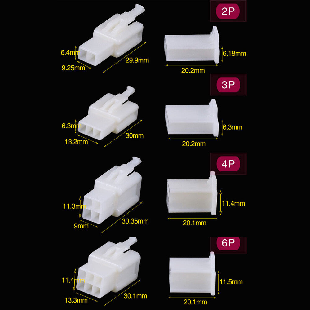 URLWALL 480X 2.8 mm Auto Motorcycle Terminals Car 2 3 4 6 Pin Wire Connectors