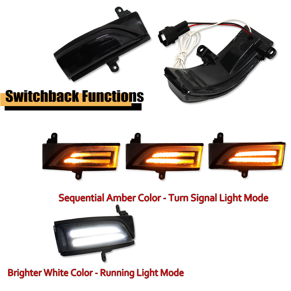 Sequential LED Side Mirror Turn Signal Light for for Subaru Forester Impreza Outback- v