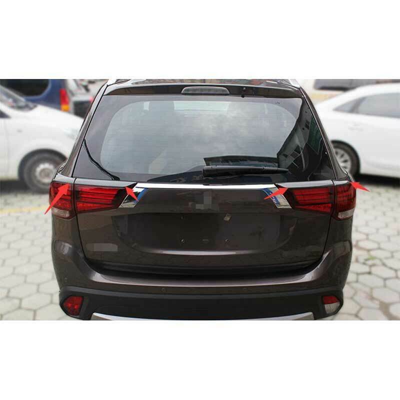 for Mitsubishi Outlander 16-20 Carbon Fiber Rear Lamp Taillight decor Strip Trim
