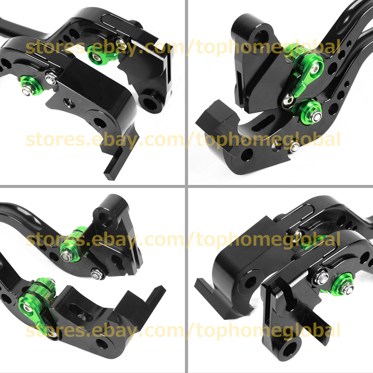 for Kawasaki ZX6R ZX636 Z1000 2007-2018 Short Clutch Brake Levers CNC Black
