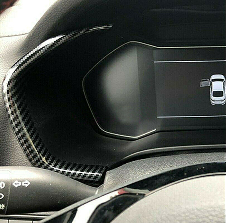 for Kia Forte 2019-2021 Carbon Fiber Inner Dashboard Instrument Frame Trim Cover
