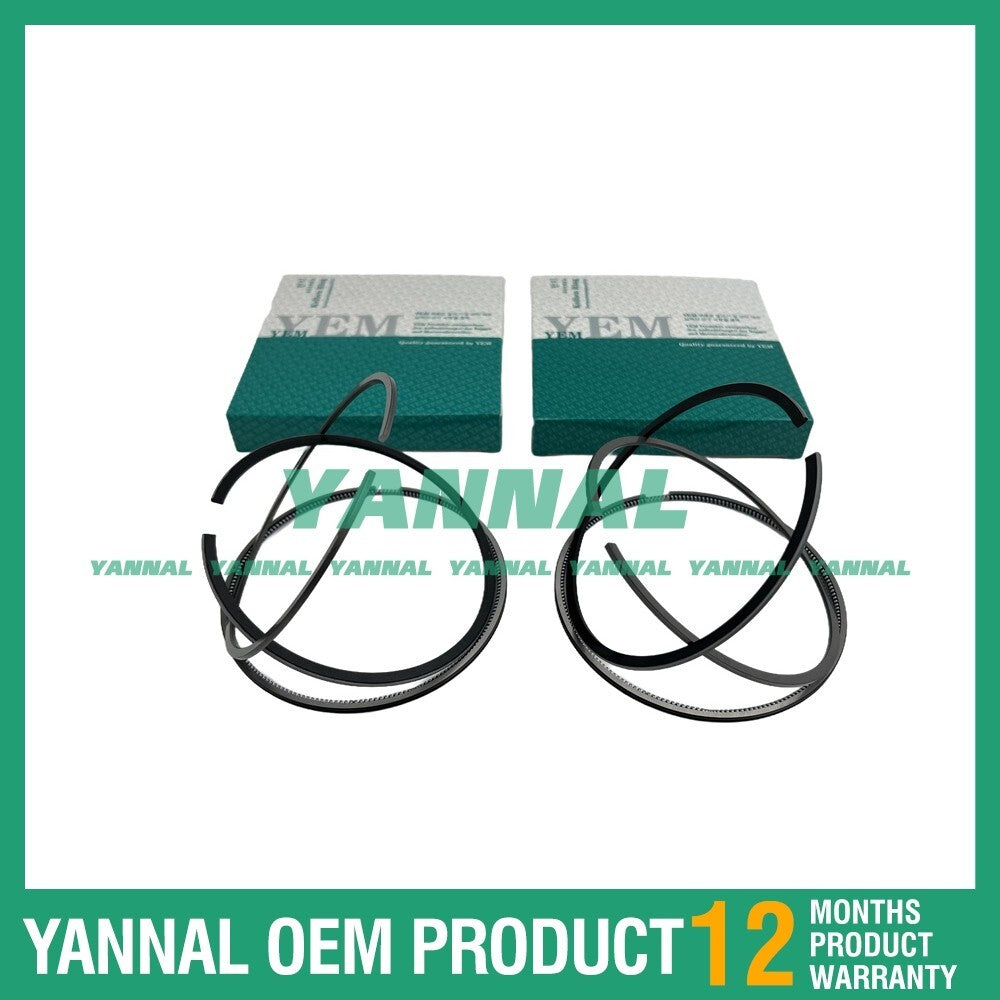 2 new B6000 Piston Ring Kits (STD) for Kubota Excavator Diesel Engines