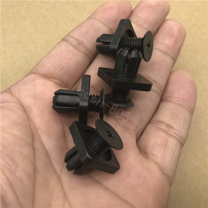 10 Pcs Car Engine Splash Shield Guard Skid Plate Retainer Clips for Honda