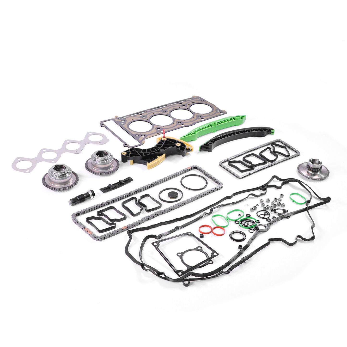 Timing Chain Kit Camshaft Gears Tensioner for Mercedes-Benz C250 SLK250 1.8L