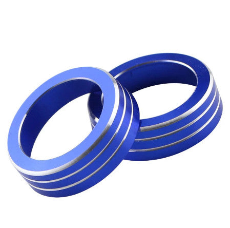for Honda for Civic 10Th 16-20 Blue Aluminum Console AC Button Control Ring Trim
