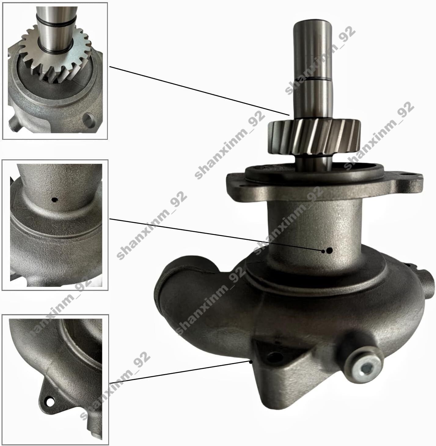 4955705 3803403 3800737 Water Pump for L10 M11 Engine 1pc