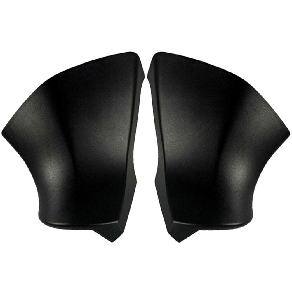 2 Front Rear View Mirror Triangle Base Caps for 2020-22 for Toyota Highlander Black